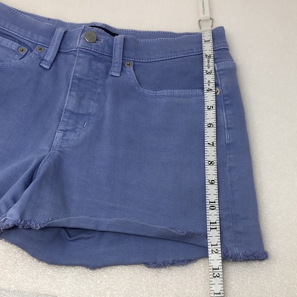 J. Crew Periwinkle High-Rise Garment-Dyed Cutoff Boy Short Size 27 - Picture 3 of 14